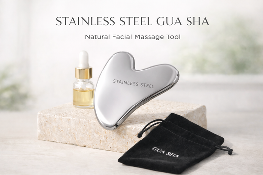Facial Gua Sha en Métal Acier Inoxydable