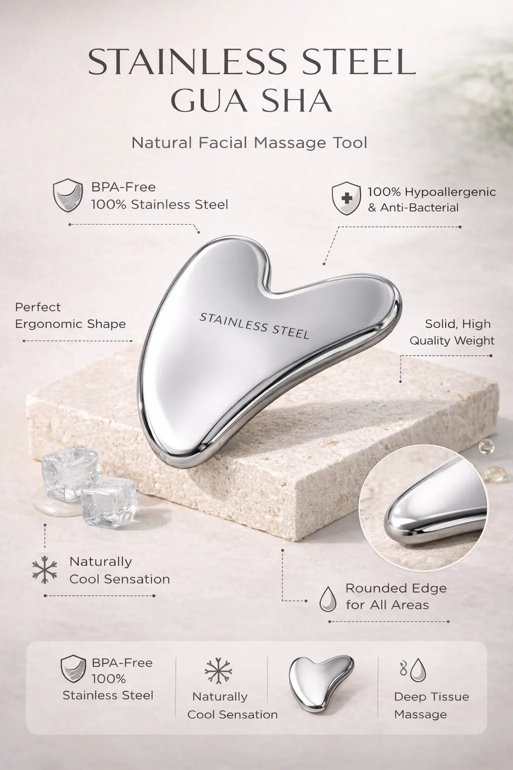 Gua Sha Acier FG Flow