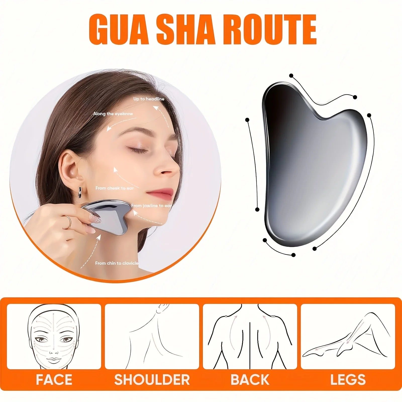 Gua Sha Acier